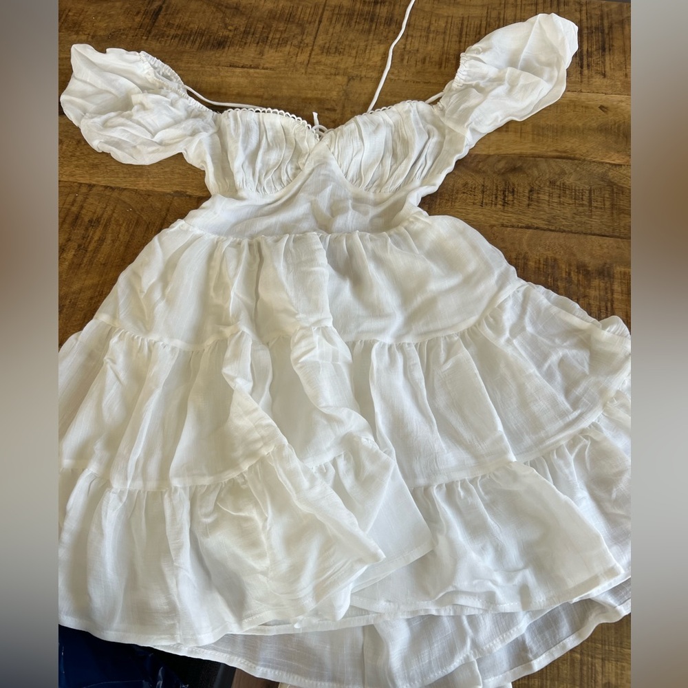 NWT PRINCESS POLLY Danny WHITE DRESS (graduation or senior pics perfect)